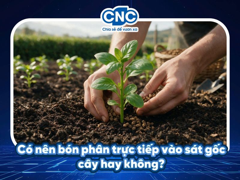 Có nên bón phân trực tiếp vào sát gốc cây hay không?
