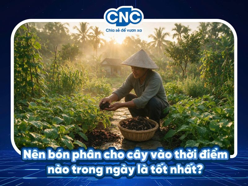 Nên bón phân cho cây vào thời điểm nào trong ngày là tốt nhất?